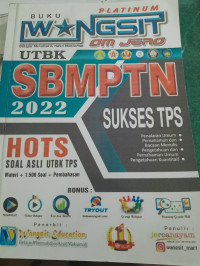 Image of Buku Wangsit UTBK SBMPTN 2022 Sukses TPS