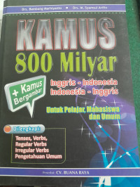 Image of Kamus 800 Milyar Inggris-Indonesia, Indonesia-Inggris