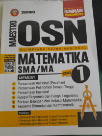 Image of Maestro OSN Matematika SMA Volume 1