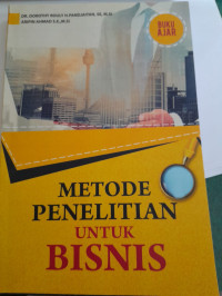 Image of Metode Penelitian Untuk Bisnis