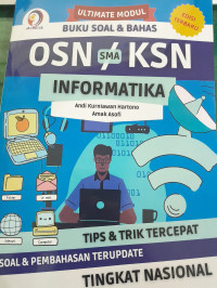 Image of Soal Bahas OSN/KSN SMA Informatika Tingkat Nasional Jilid 3