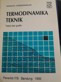 Image of Termodinamika Teknik Tabel dan Grafik